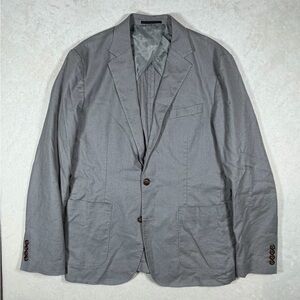 J. Crew Men’s Medium Hemp Blend Soft Gray Patch Pocket Blazer Sport Coat